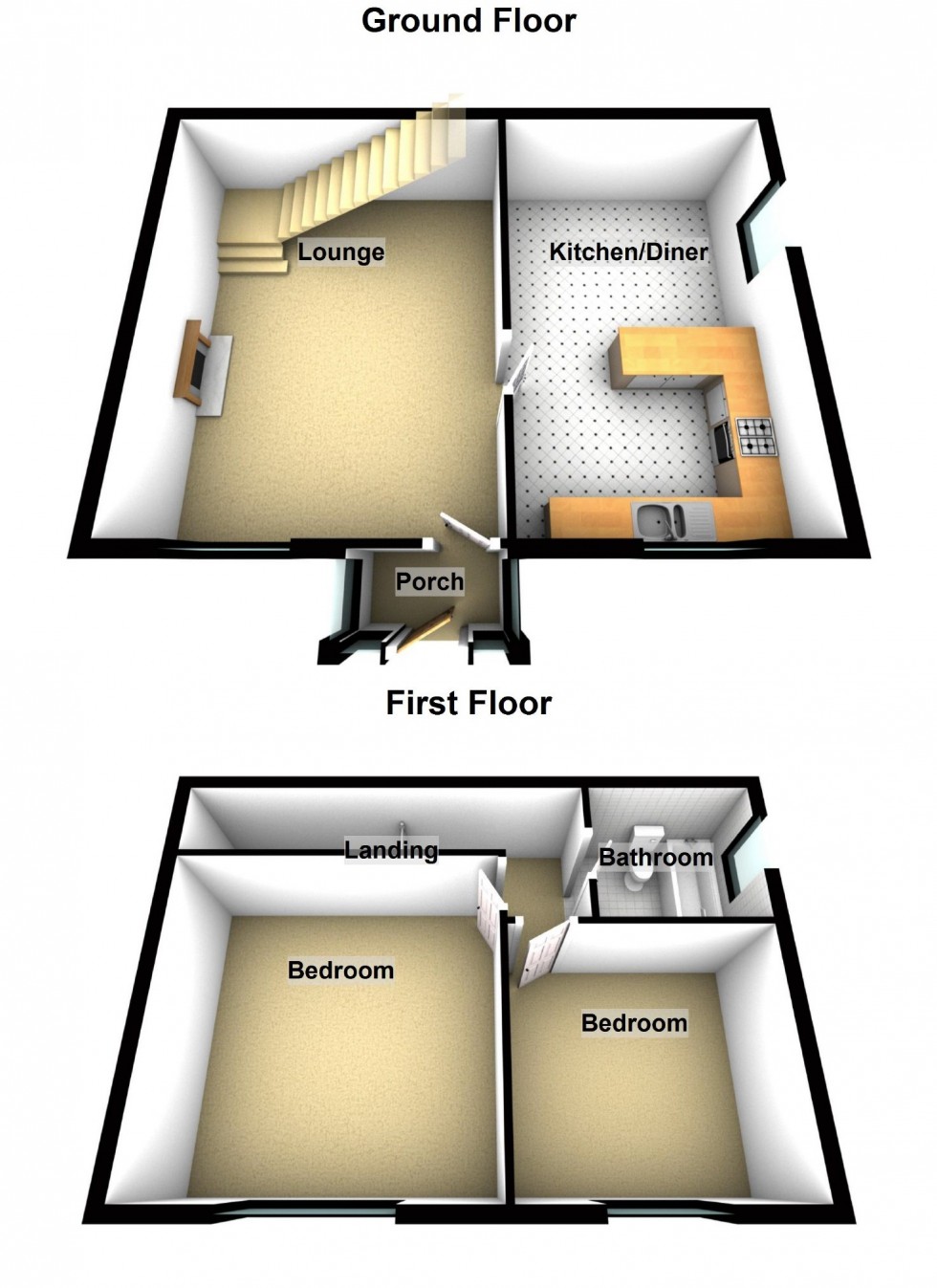 Floorplan for Beresford Avenue, Chapel-En-Le-Frith