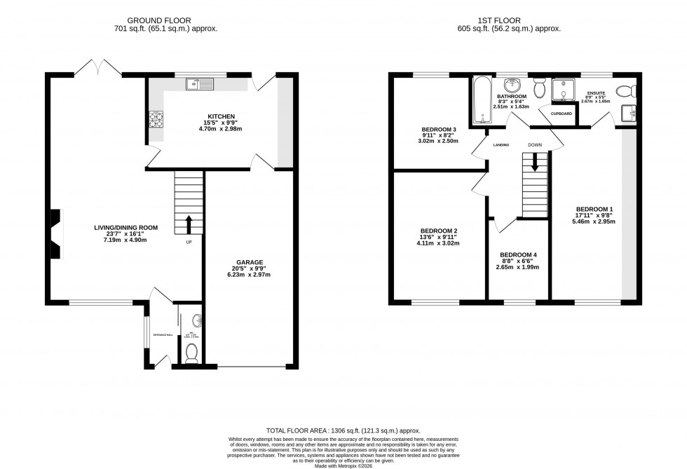 Floorplan for Gainsborough Close, Wilmslow