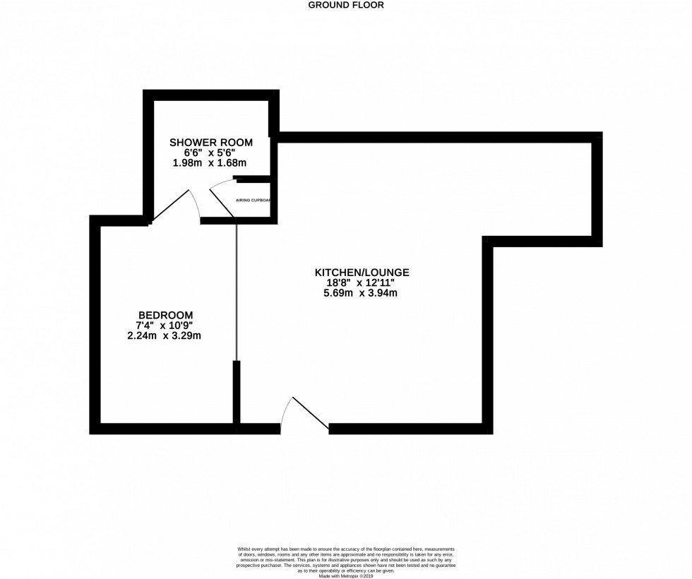 Floorplan for London Road South, Poynton