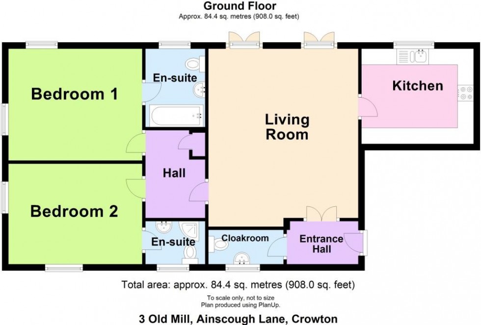 Floorplan for The Old Mill, Ainsworth Lane, Crowton