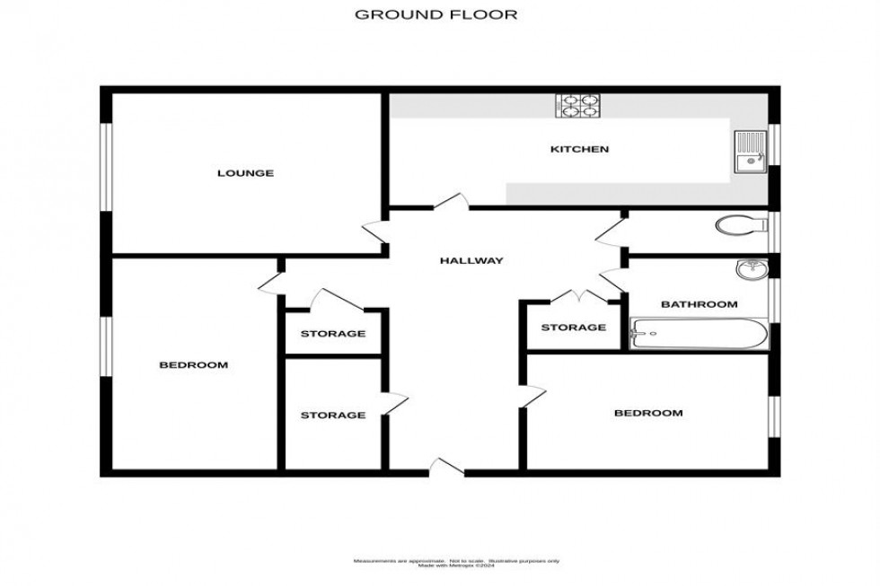 Floorplan for Spathfield Court, Holmfield Close, Heaton Norris