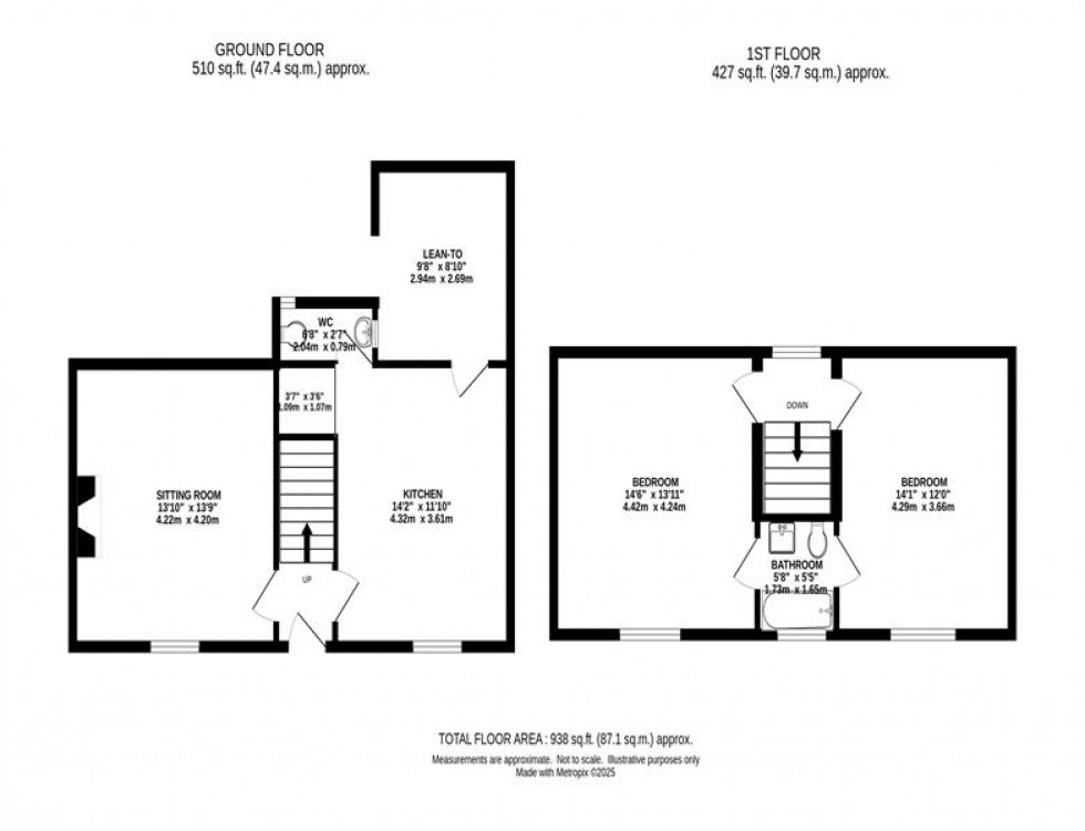 Floorplan for Kinder Road, Hayfield, High Peak