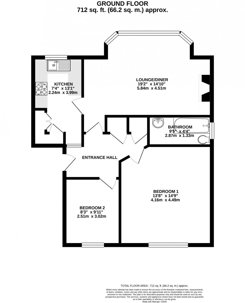 Floorplan for Brookside Court, Prestbury Road, Macclesfield