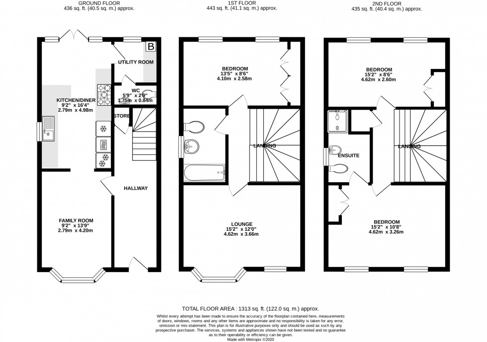 Floorplan for Bucklow Gardens, Lymm