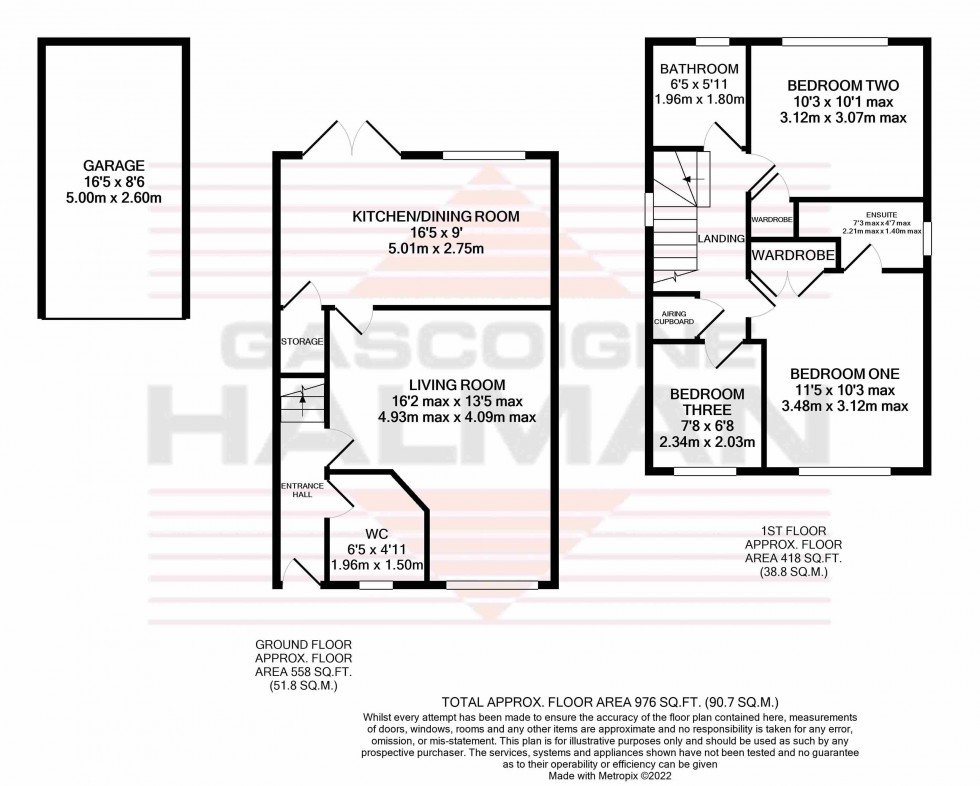 Floorplan for Downes Way, Manchester