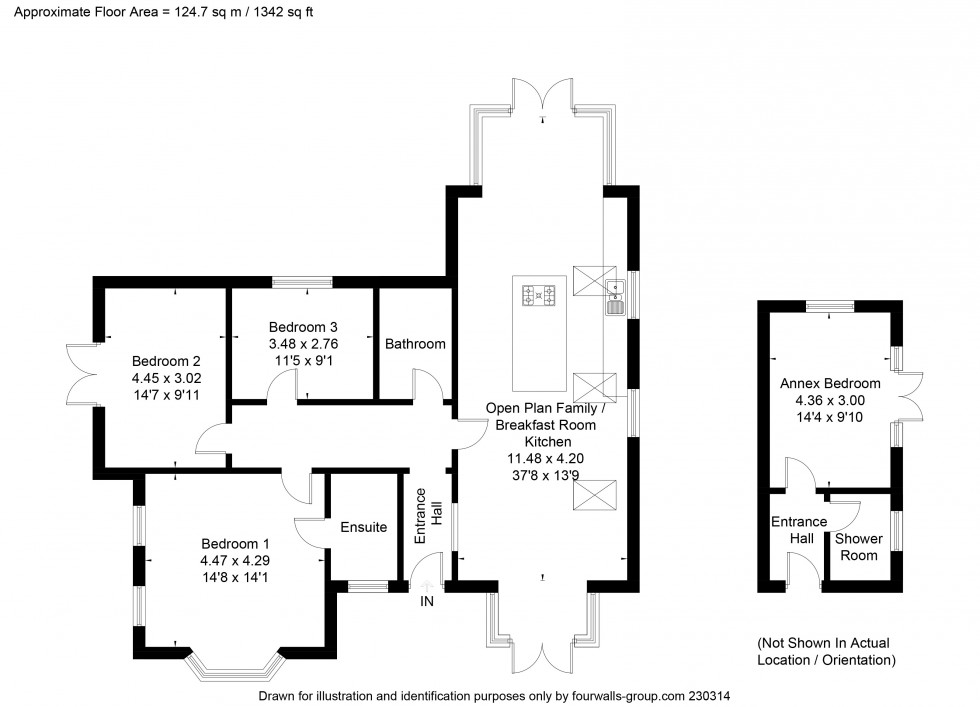 Floorplan for Cobblers Cross Road, Tarporley