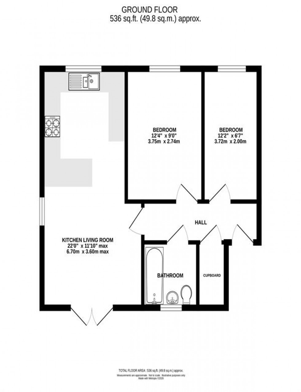 Floorplan for Hayfield Road, Chapel-En-Le-Frith