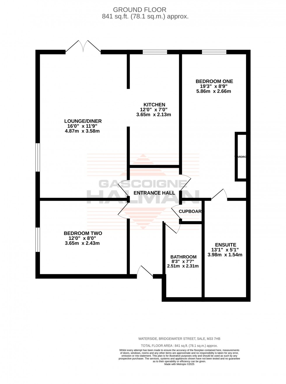 Floorplan for Bridgewater Street, Sale