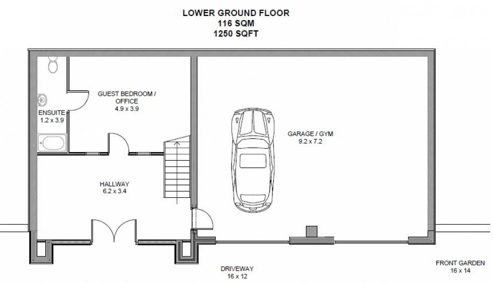 Floorplan for Hollands Lane, Kelsall, Tarporley