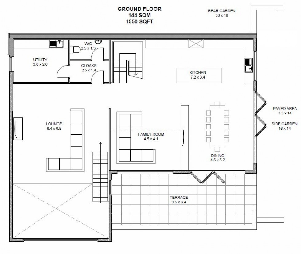 Floorplan for Hollands Lane, Kelsall, Tarporley