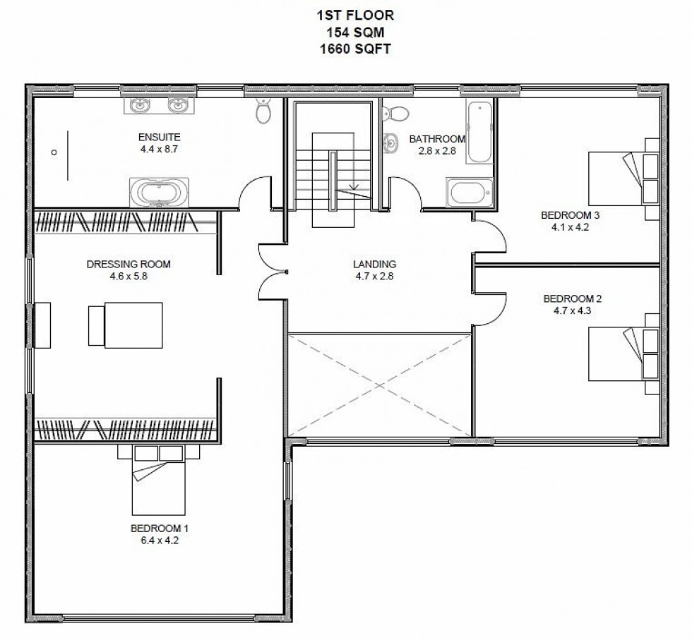 Floorplan for Hollands Lane, Kelsall, Tarporley