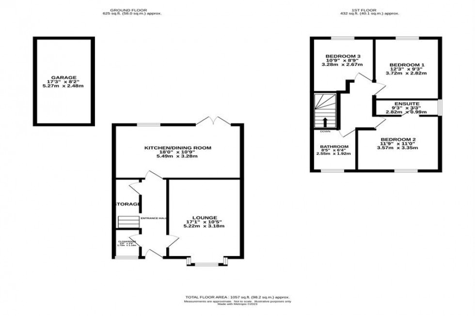 Floorplan for Waterways Avenue, Macclesfield