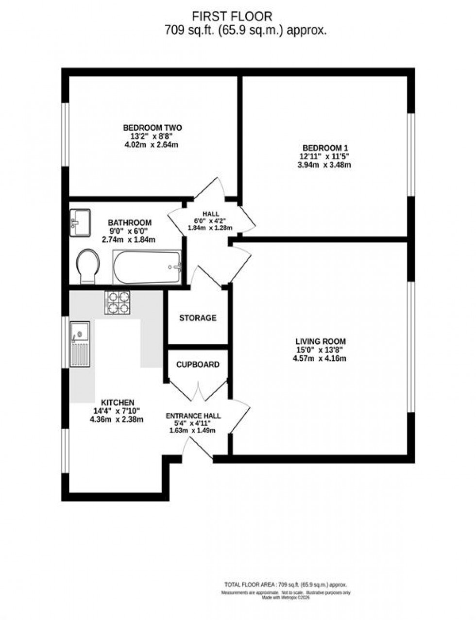 Floorplan for Barlow Moor Court, West Didsbury