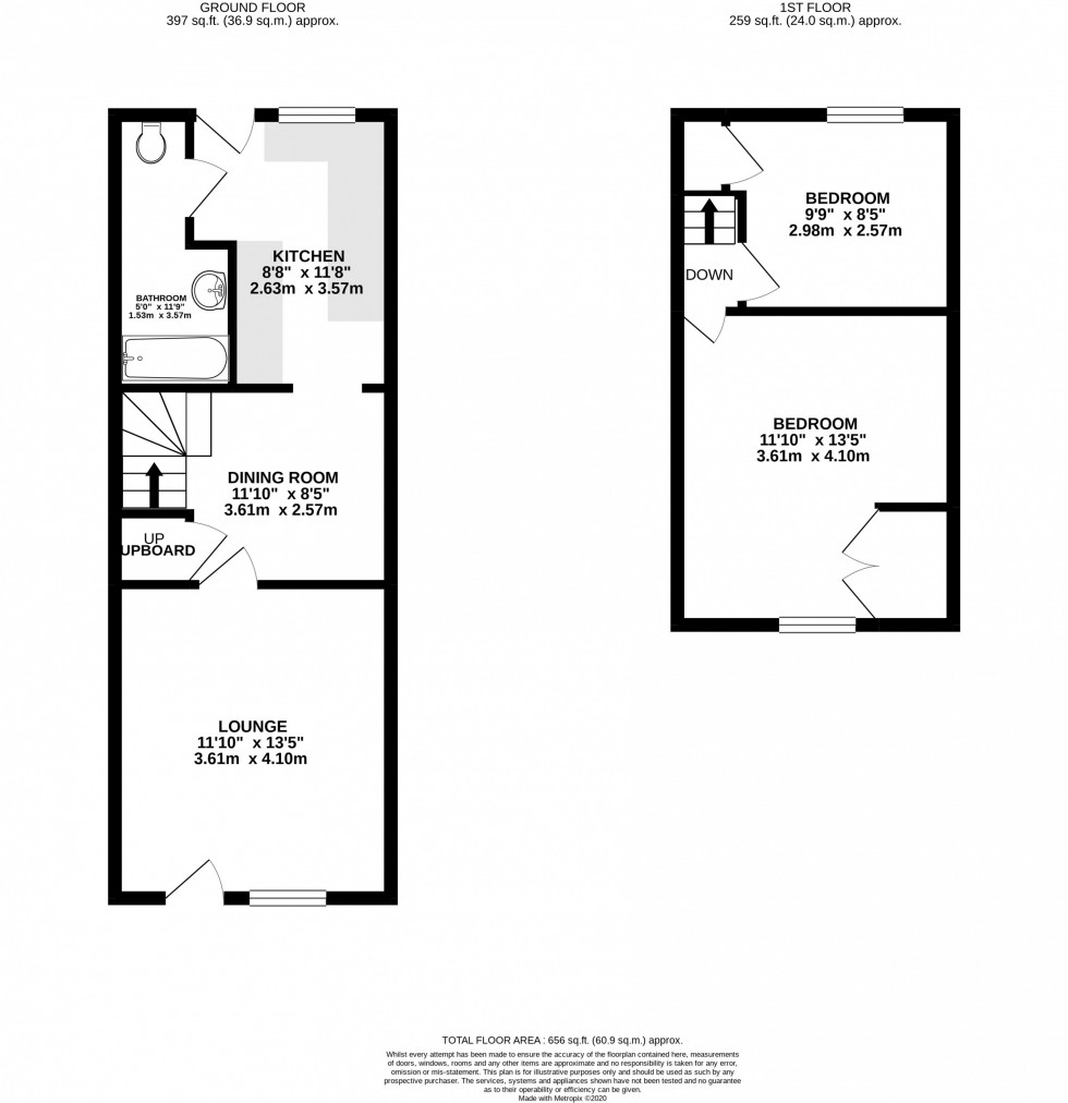 Floorplan for Main Road, Langley, Macclesfield
