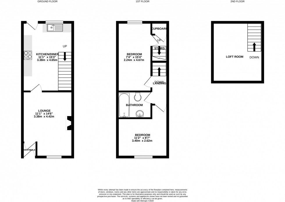 Floorplan for Market Street, Chapel-En-Le-Frith