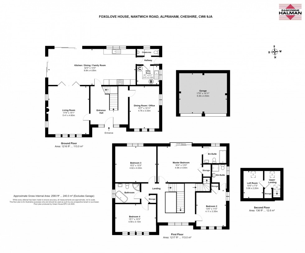 Floorplan for Chester Road, Alpraham