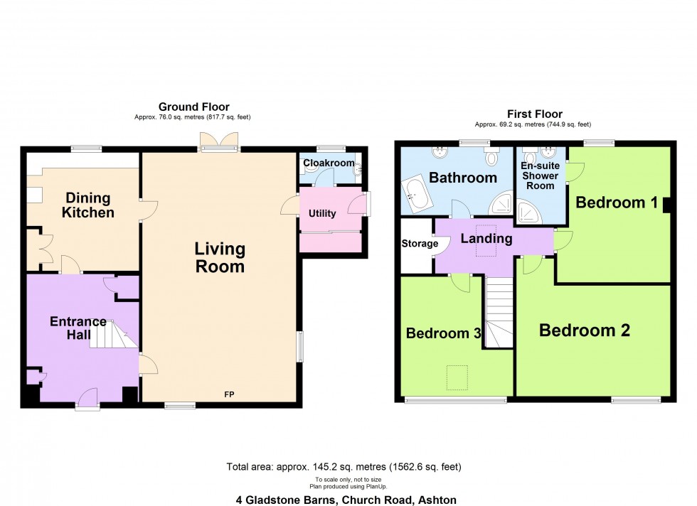 Floorplan for Barn 4, Gladstone Barns