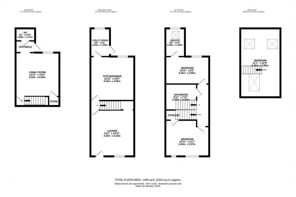 Floorplan for Lower Fold, Marple Bridge, Stockport