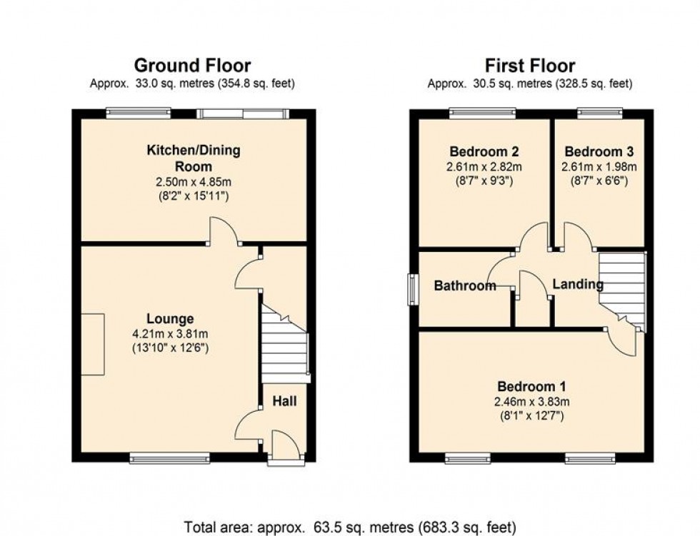 Floorplan for Saltworks Close, Frodsham