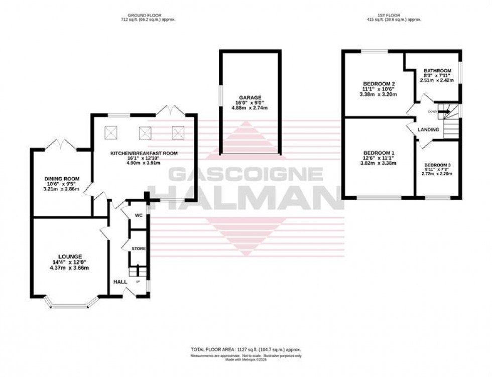Floorplan for Hawthorn Grove, Bramhall