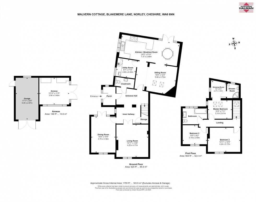 Floorplan for Blakemere Lane, Norley