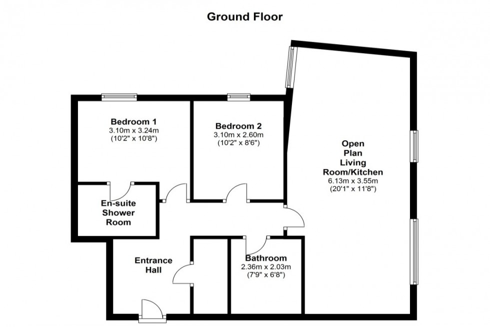 Floorplan for Lock , The Decks, Runcorn