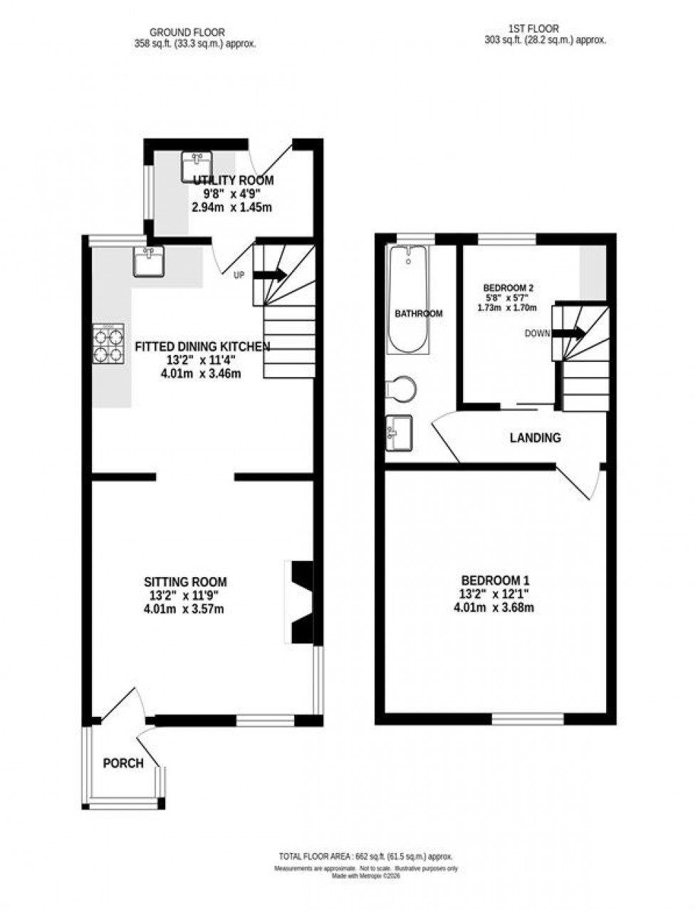 Floorplan for Macclesfield Road, Whaley Bridge, High Peak
