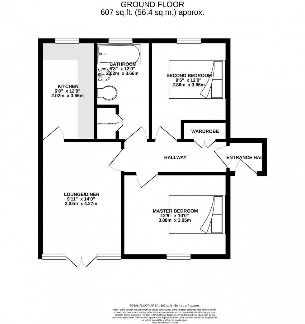 Floorplan for Pickenham Close, Macclesfield