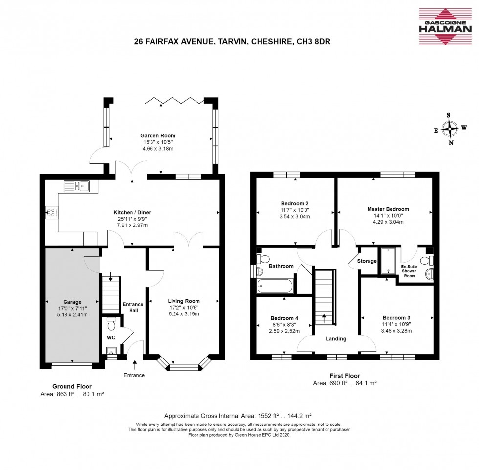 Floorplan for Fairfax Avenue, Tarvin