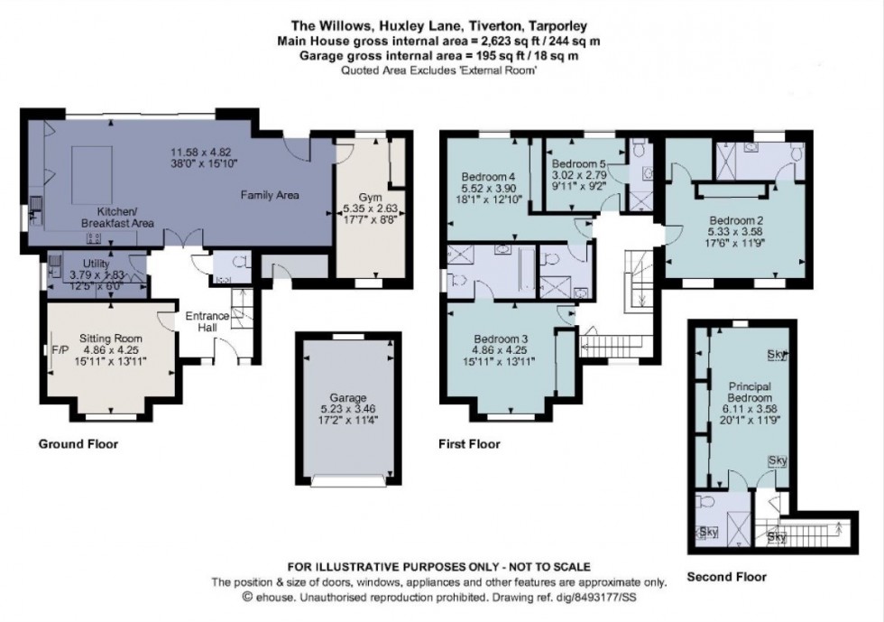 Floorplan for Huxley Lane, Tiverton, Tarporley