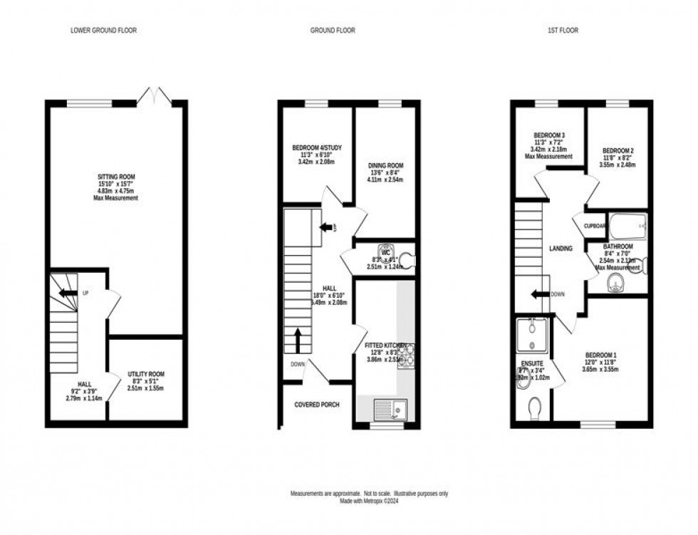Floorplan for Cotton Close, Whaley Bridge, High Peak