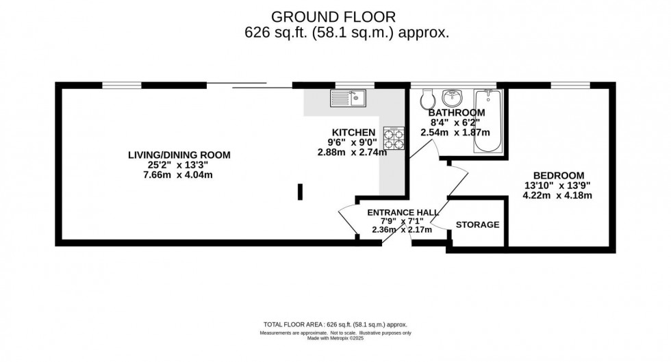 Floorplan for Bempton Drive, Wilmslow Road, Didsbury