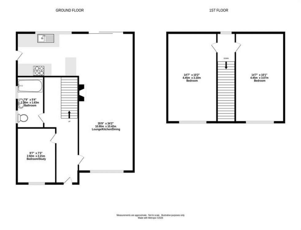 Floorplan for Bracken Way, Frodsham