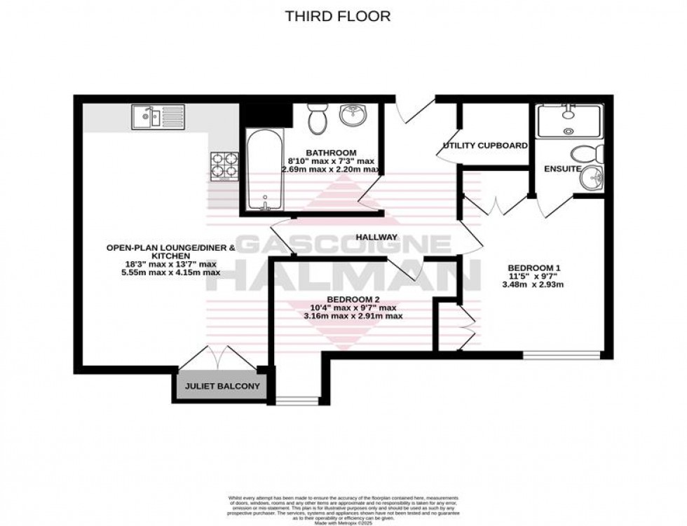 Floorplan for Crown House, Lauriston Close, Sharston