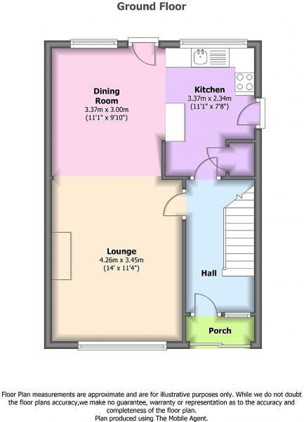 Floorplan for Moss Lane, Cuddington