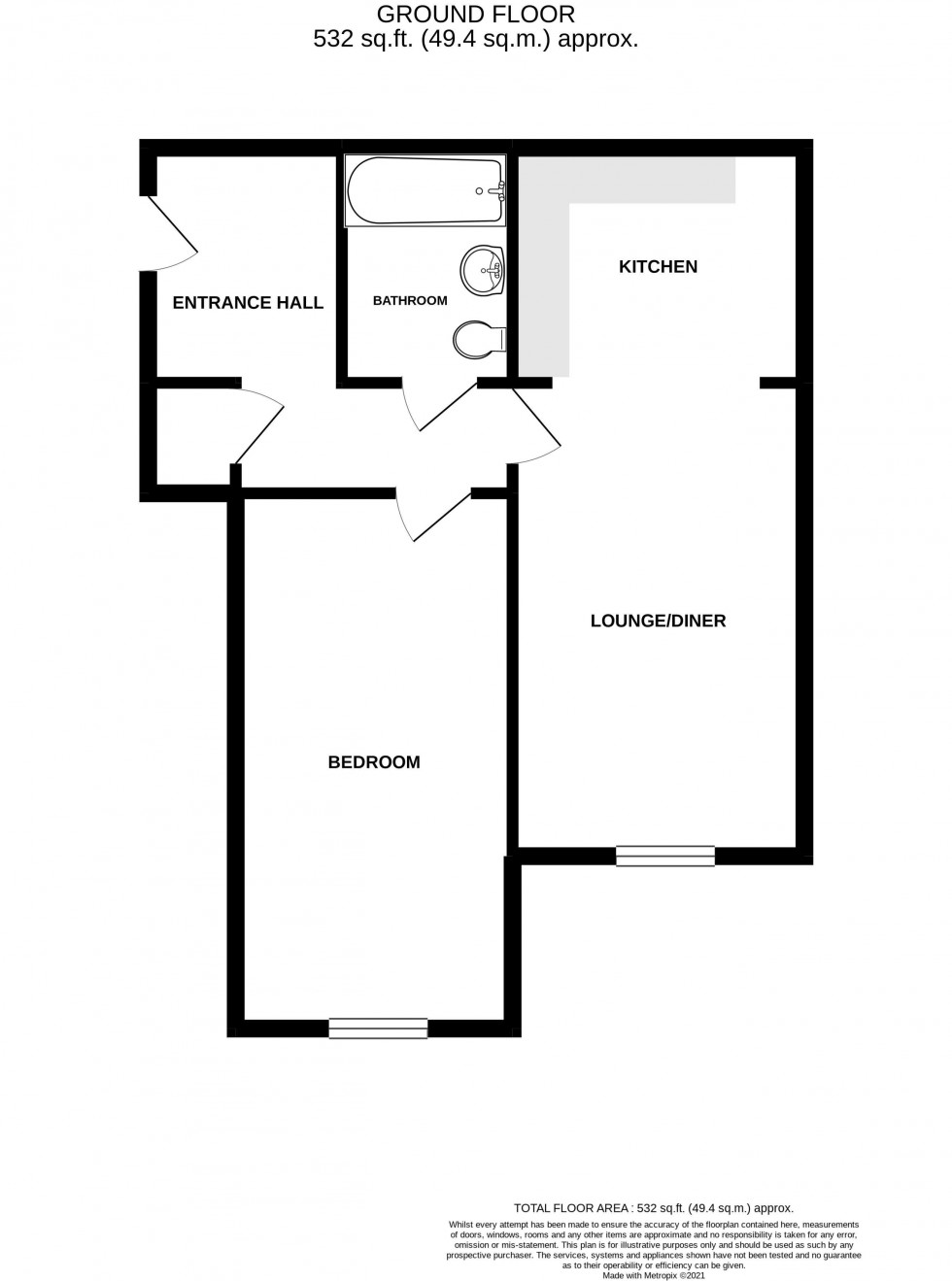 Floorplan for Canal Street, Macclesfield