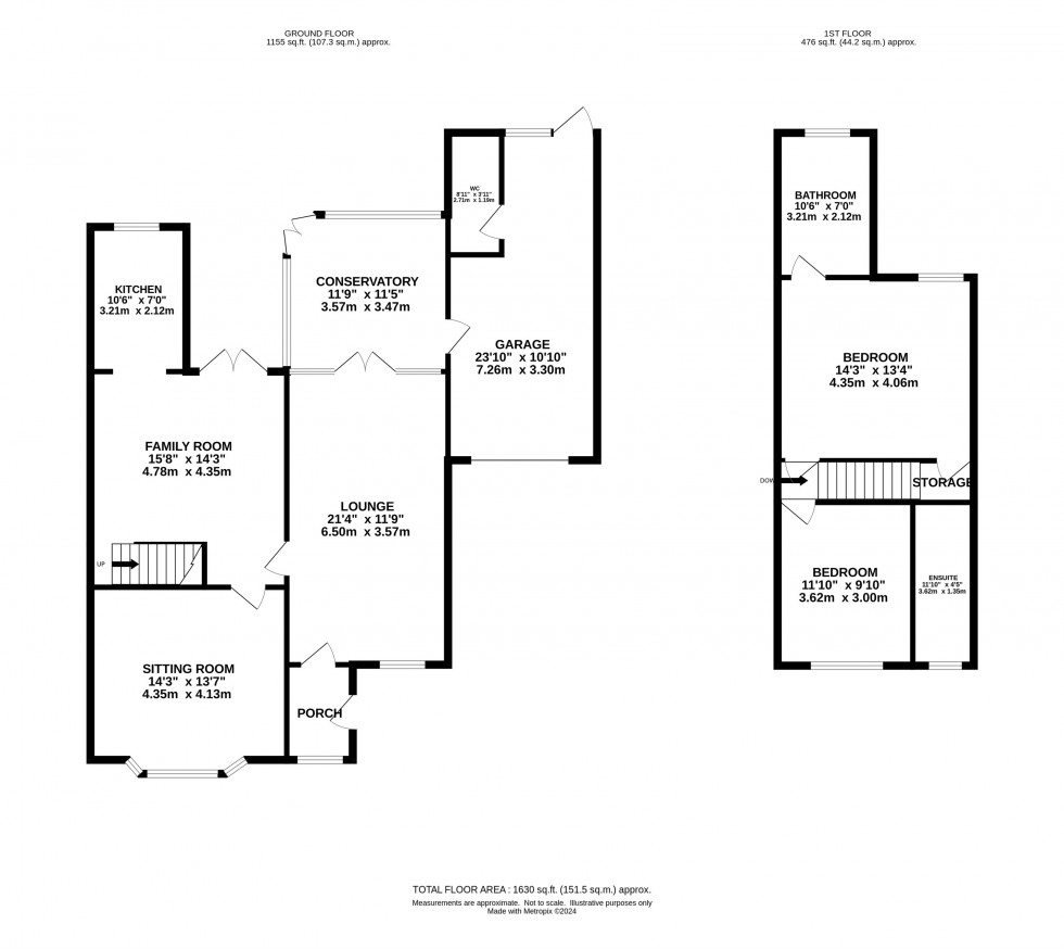 Floorplan for Mill Brow, Marple Bridge, Stockport