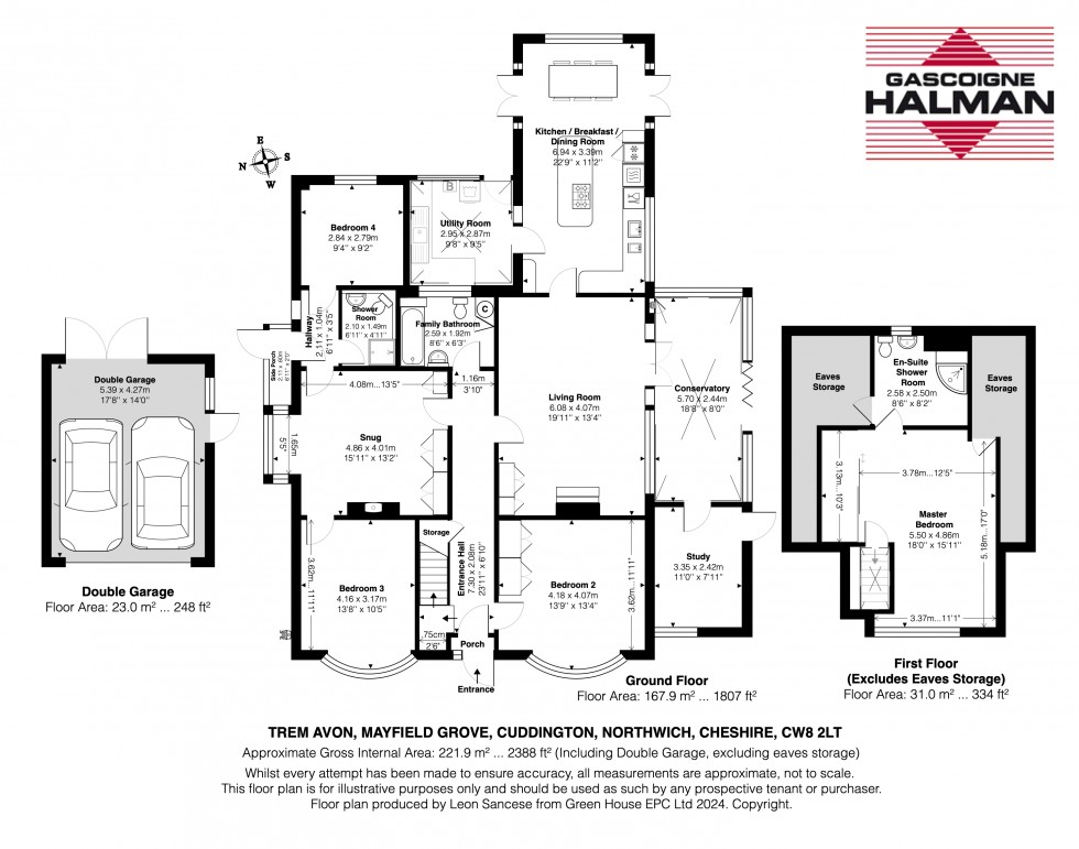Floorplan for Mayfield Grove, Cuddington, Northwich