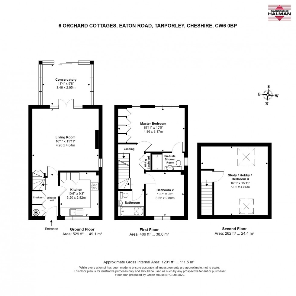 Floorplan for Orchard Cottages, Eaton Road, Tarporley