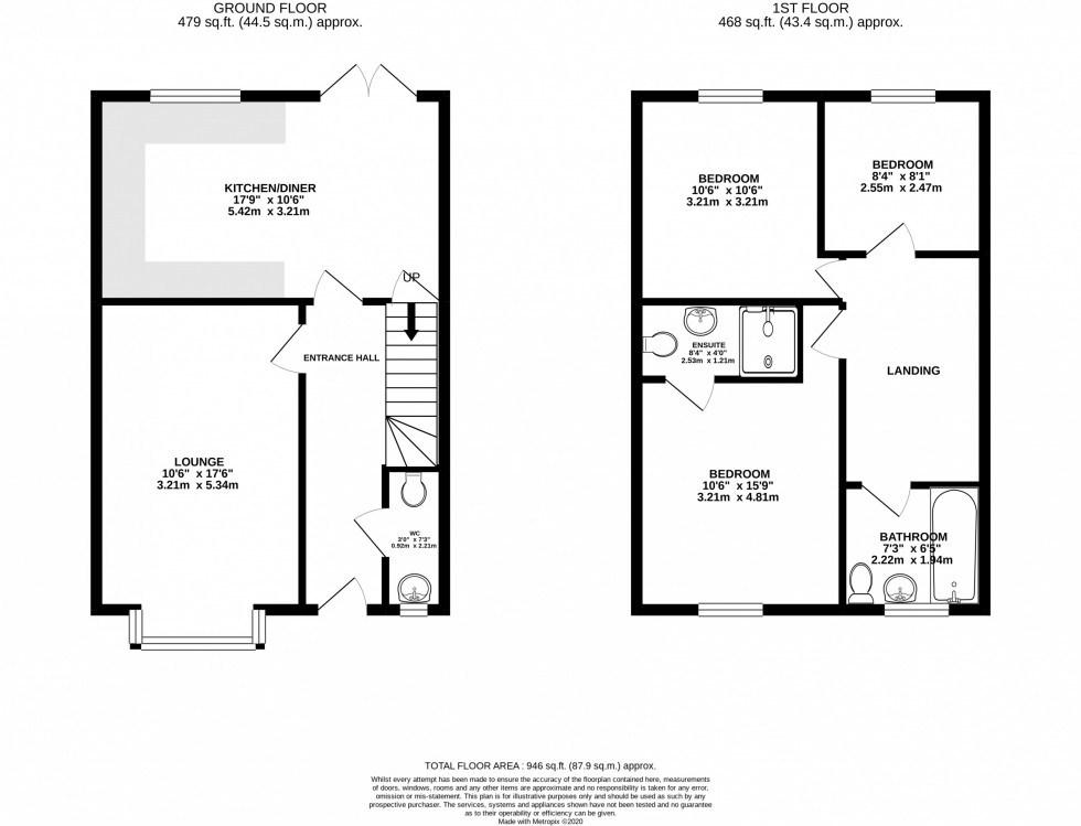Floorplan for Wightman Avenue, Macclesfield