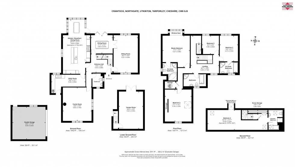 Floorplan for Northgate, Utkinton, Tarporley