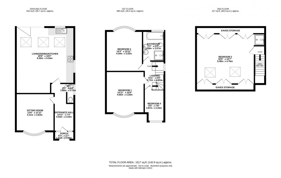 Floorplan for Ferndene Road, Didsbury