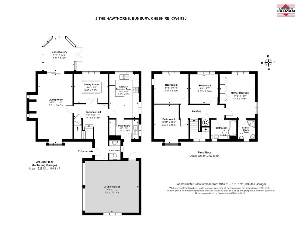 Floorplan for The Hawthorns, Bunbury, Tarporley
