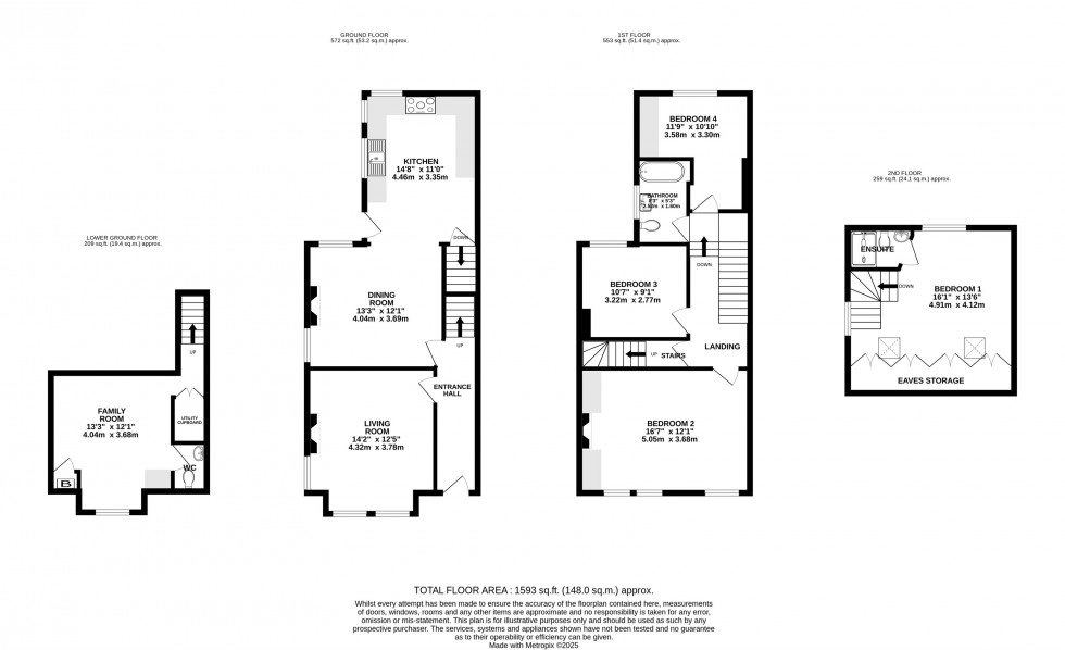 Floorplan for Princess Road, Wilmslow
