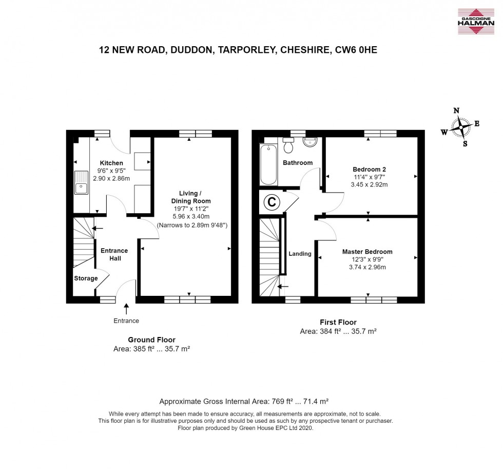 Floorplan for New Road, Duddon, Tarporley