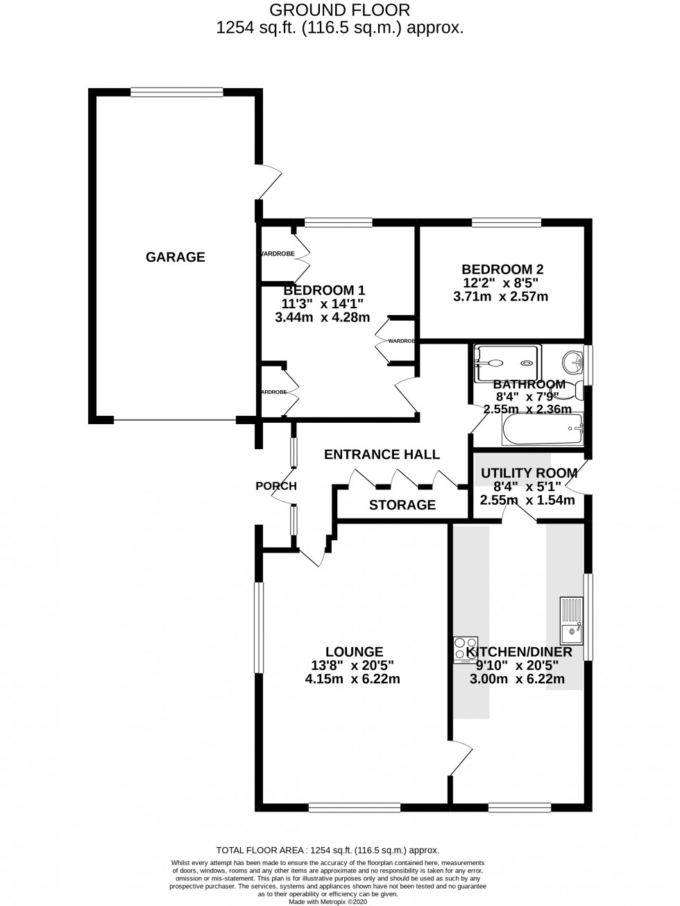 Floorplan for Plover Avenue, Winsford