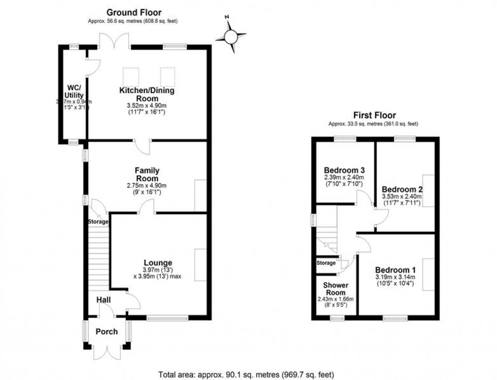 Floorplan for Primrose Lane, Helsby, Frodsham