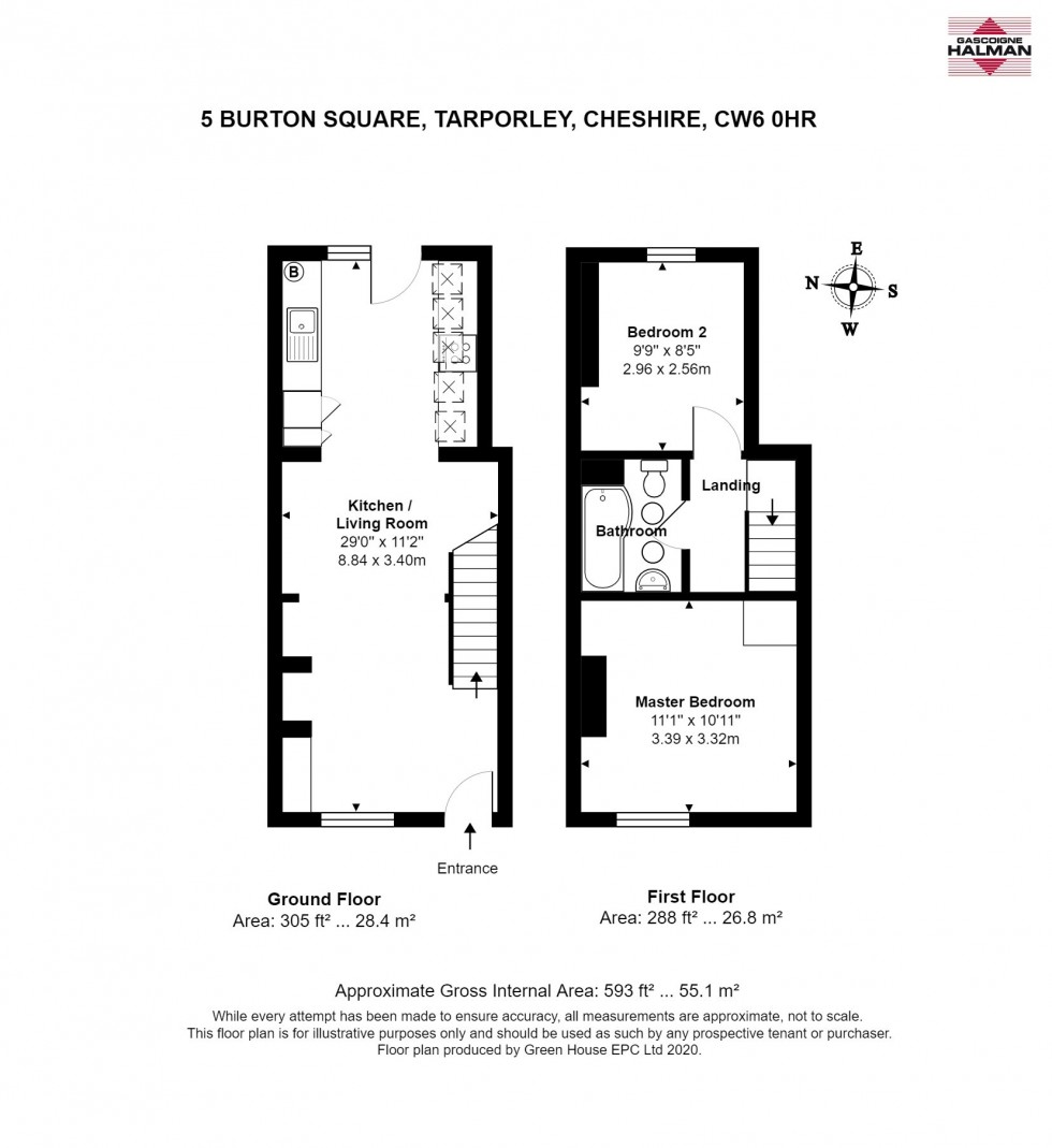 Floorplan for Burton Square, Tarporley