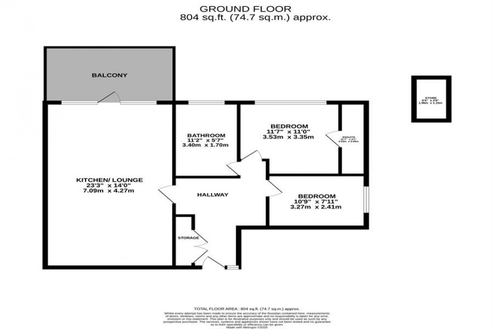 Floorplan for Somerford House, Poynton