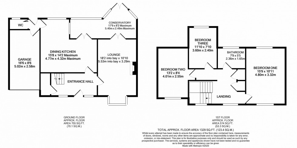 Floorplan for Eaton Road, Tarporley